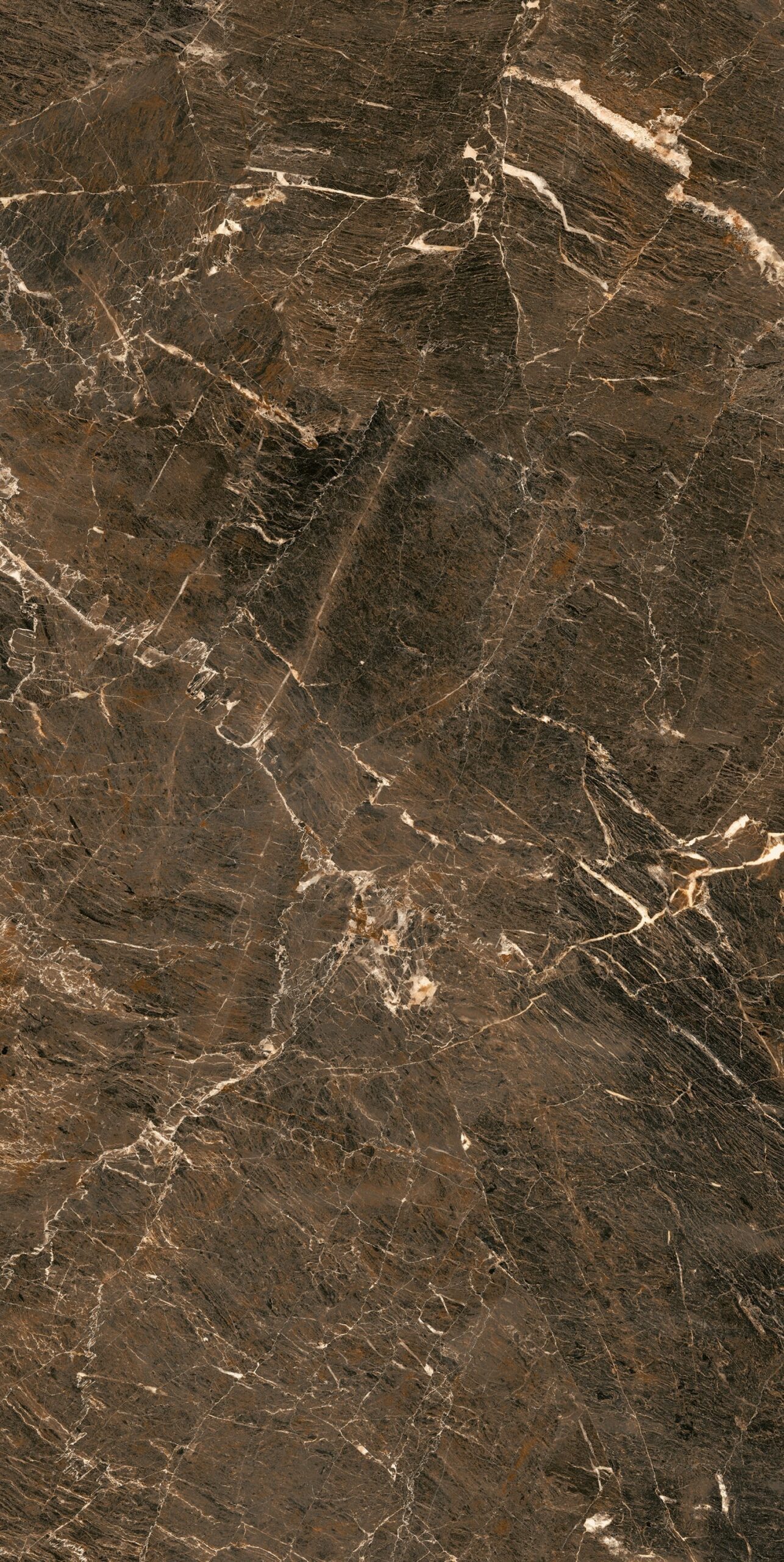 Dark Emperador SP15 với sắc nâu trầm ấm cùng những đường vân pha lê lấp lánh.