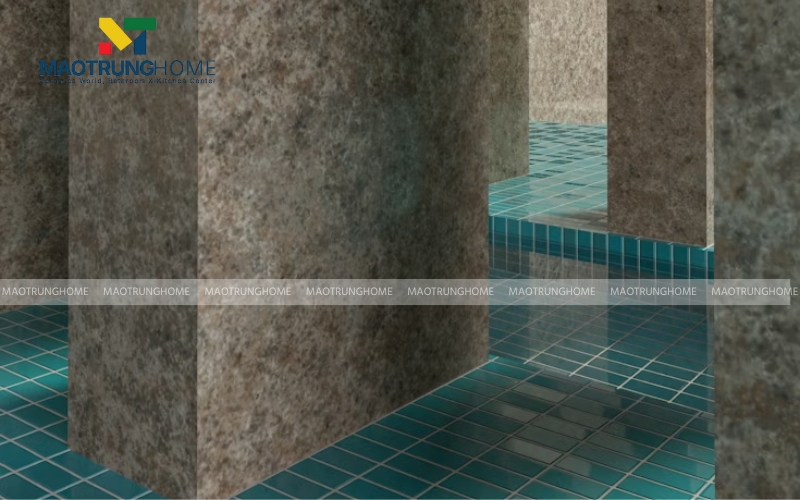 Gạch mosaic đá tự nhiên màu tối