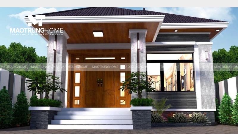 Mẫu gạch moasic ốp cột vuông