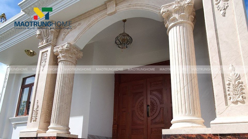 Mẫu gạch ốp cột tròn đẹp