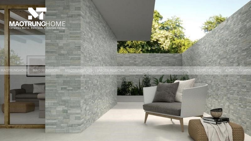 Việc sử dụng gạch ốp cho cột mặt tiền mang lại nhiều lợi ích vượt trội