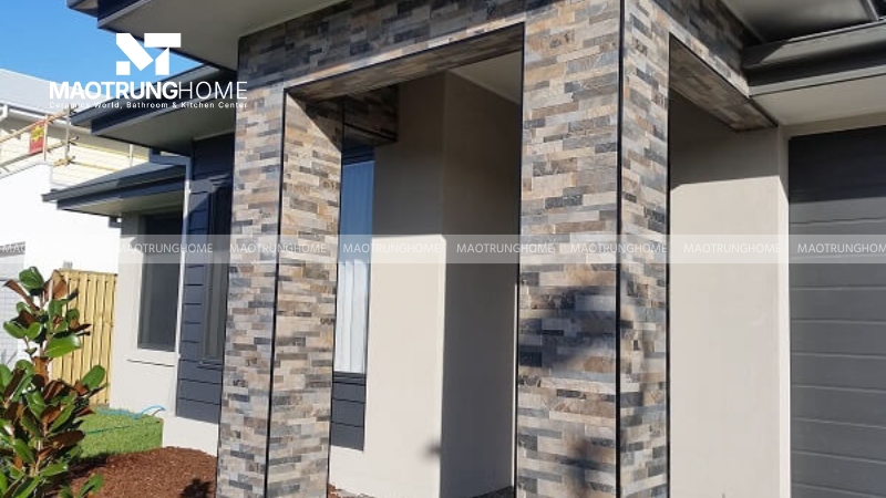 Mẫu gạch ốp cột vuông đẹp mắt 