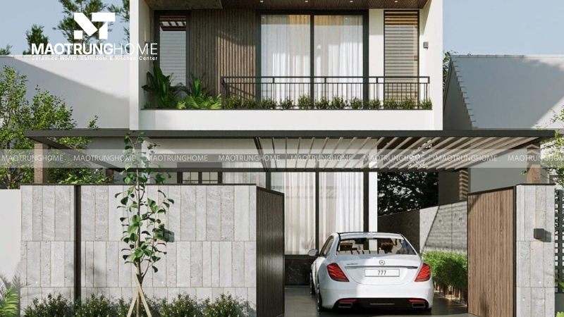 Chi phí ốp gạch cho cột mặt tiền khá cao