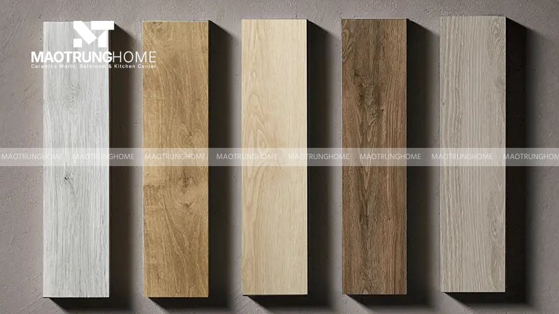 Gạch giả gỗ mang đến vẻ đẹp ấm cúng, gần gũi của vật liệu tự nhiên