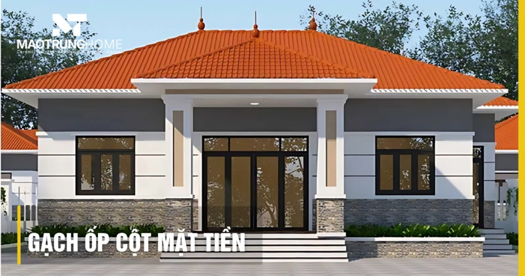 Gạch ốp cột mặt tiền 2025