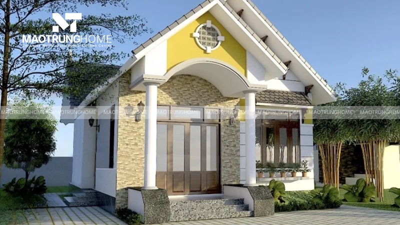 Gạch giả đá cho nhà cấp 4