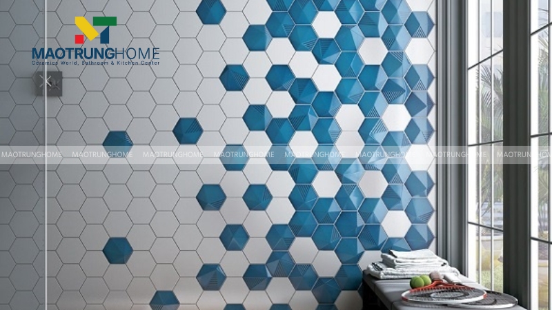 Gạch lục giác xanh ngọc 