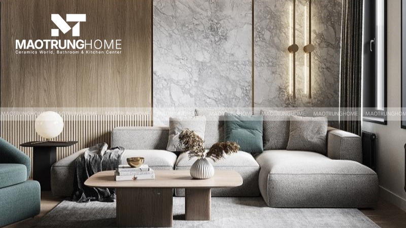 Kích thước gạch cần tương xứng với diện tích phòng và gạch lát nền