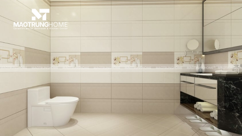 Kích thước gạch phải tương xứng với diện tích không gian