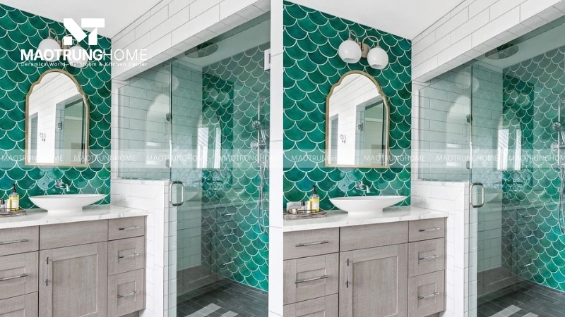 Chọn gạch thẻ cho phòng tắm, nhà vệ sinh