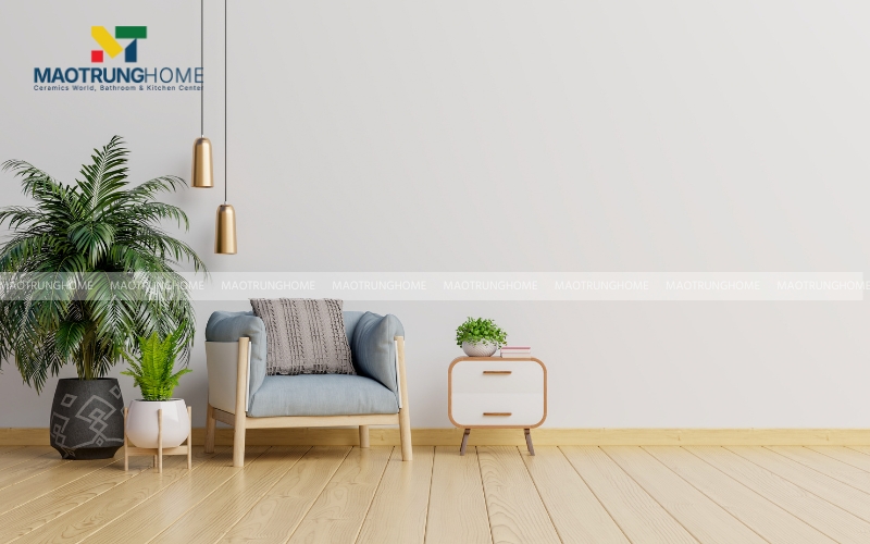 Gạch ốp chân tường cho phòng khách