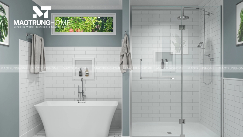 Mẫu gạch ốp theo hình dáng, kiểu ốp: Gạch thẻ (mẫu 3).