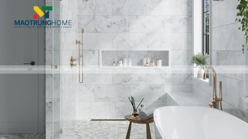 Mẫu gạch ốp theo họa tiết: Gạch vân đá marble (mẫu 2).