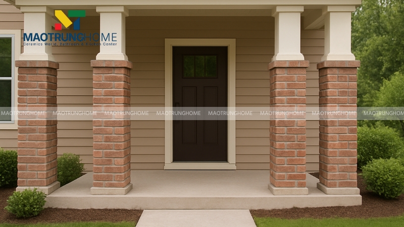 Gạch ốp trụ cổng giả cổ (Mẫu 3).