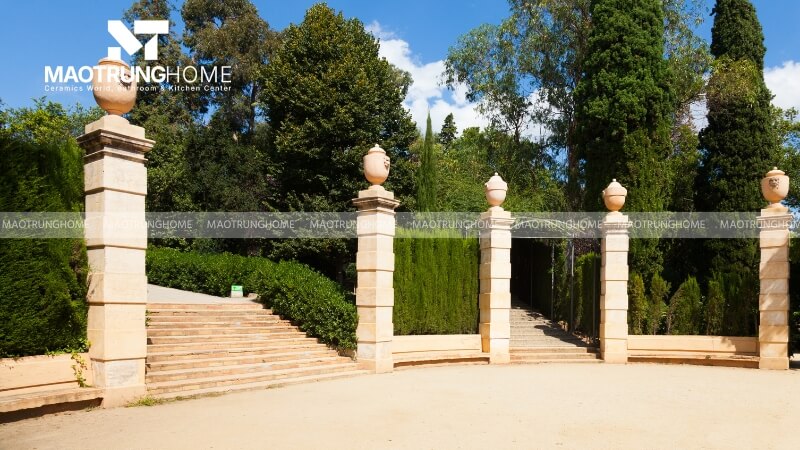 Gạch ốp trụ cổng giả đá (Mẫu 4).