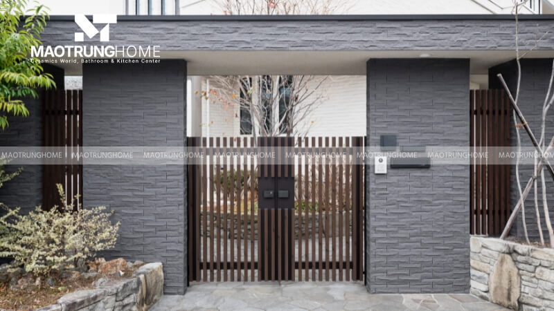 Gạch ốp trụ cổng giả đá (Mẫu 3).