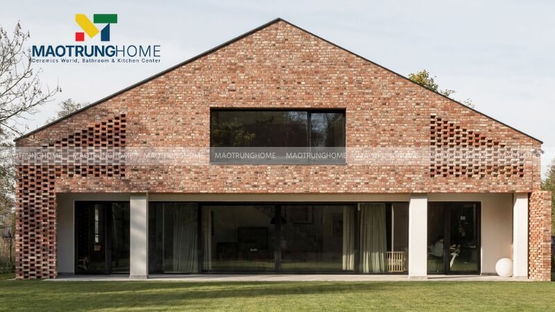 Gạch giả cổ ốp mặt tiền ngôi nhà mẫu 3.