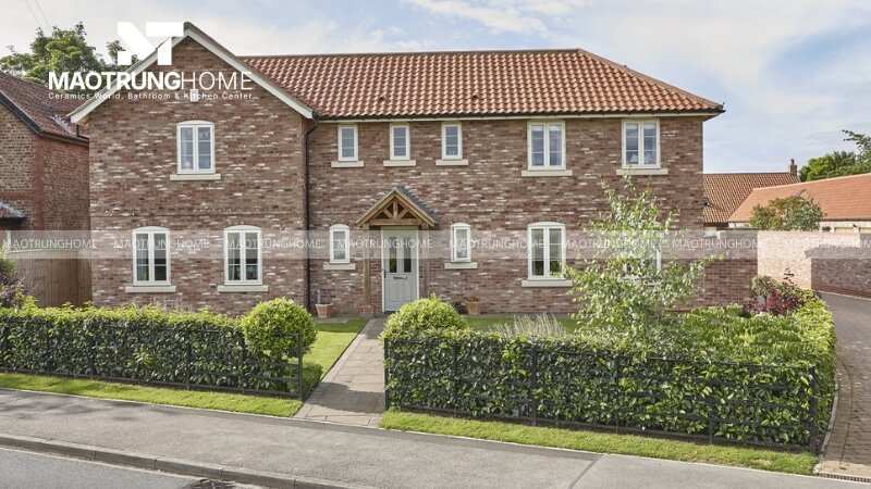 Gạch giả cổ ốp mặt tiền ngôi nhà mẫu 2.