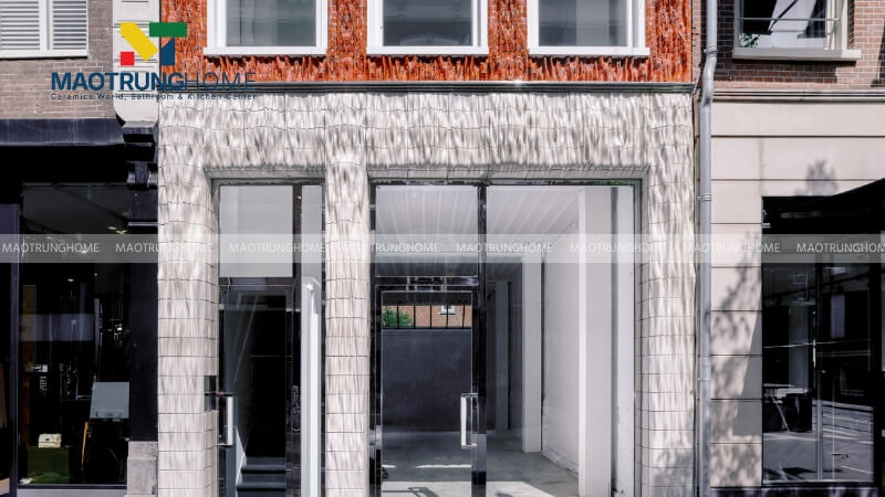 Gạch 3D trang trí nghệ thuật ốp mặt tiền ngôi nhà mẫu 2.