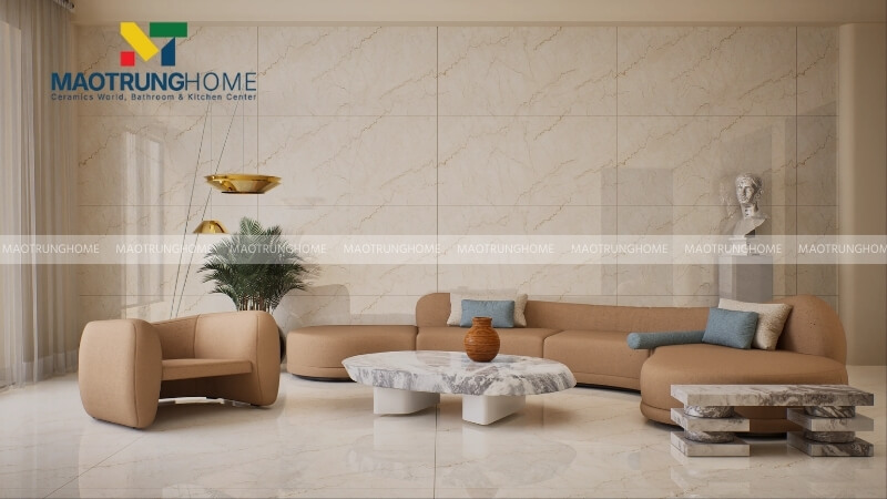 Phong cách phối gạch tối giản (minimalism).