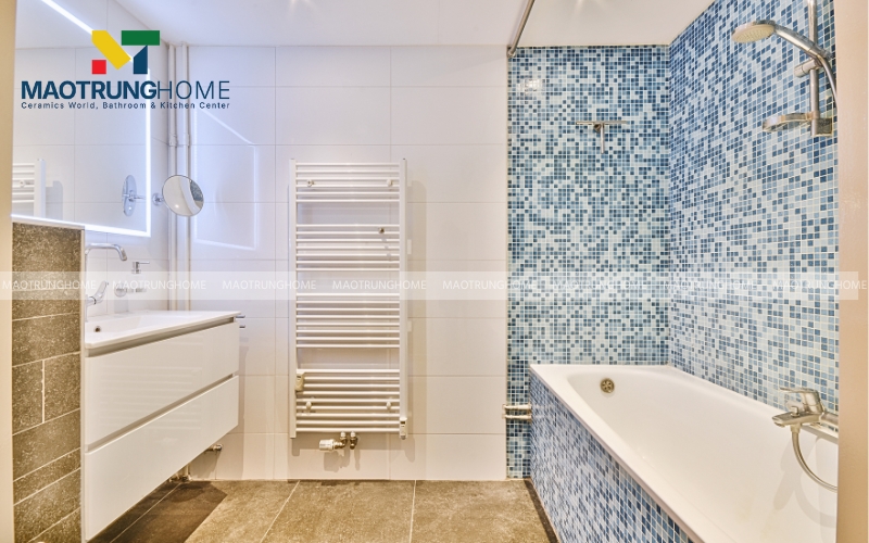 Nhà tấm ốp gạch họa tiết đẹp mắt