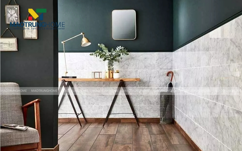 Ốp gạch tường lửng