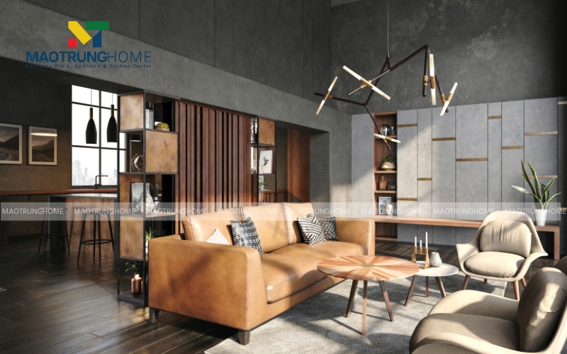 Diện tích nhà nhỏ ốp gạch nhập khẩu