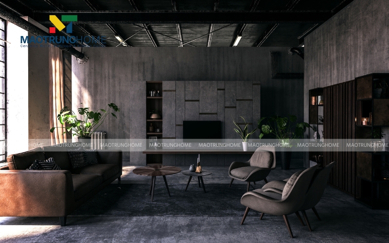 Gạch ốp tường phòng khách