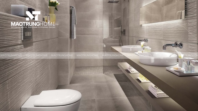 Gạch 60x60 giả xi măng đơn giản