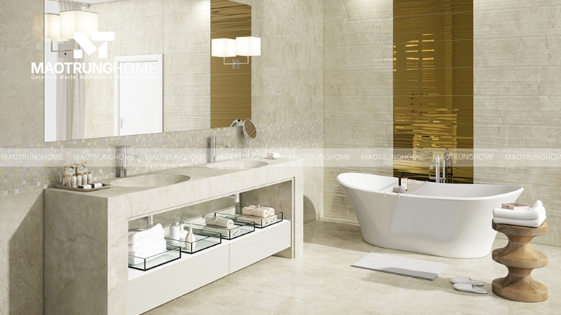 Đồng bộ gạch lát nền và ốp tường