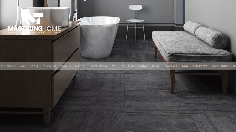 Gạch màu ghi vân đá Marble đẹp