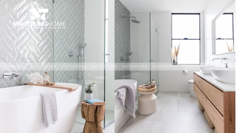 Gạch thẻ màu ghi đẹp mắt