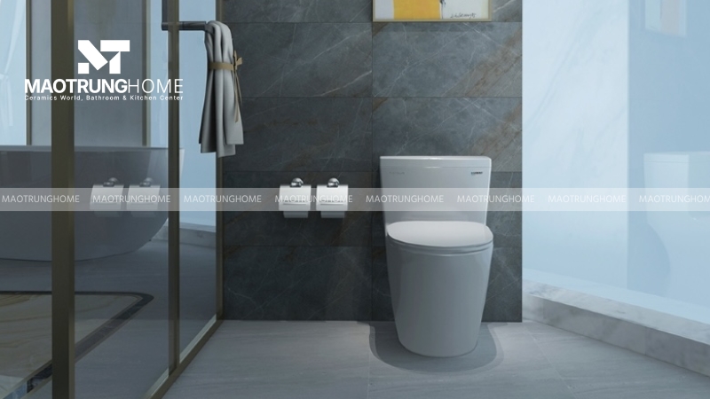 Gạch màu ghi trơn men mờ đơn giản