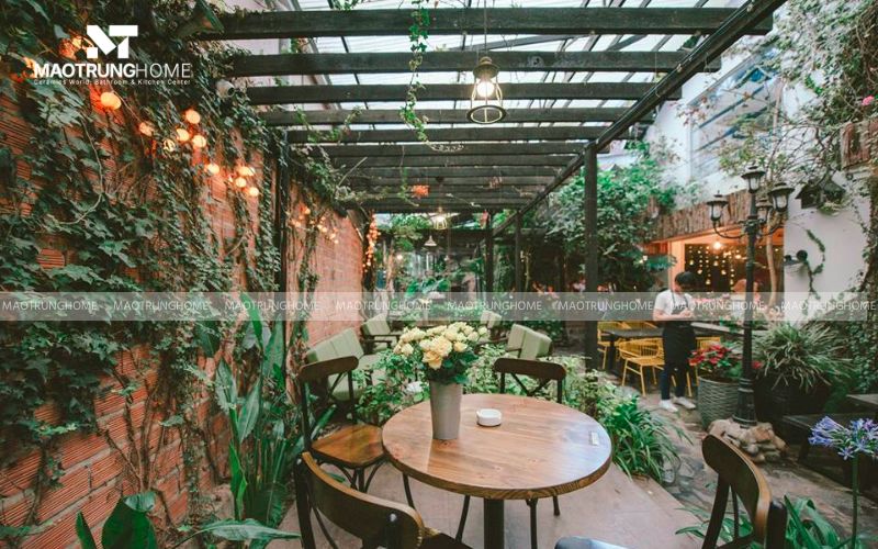 Quán coffee phong cách Tropical