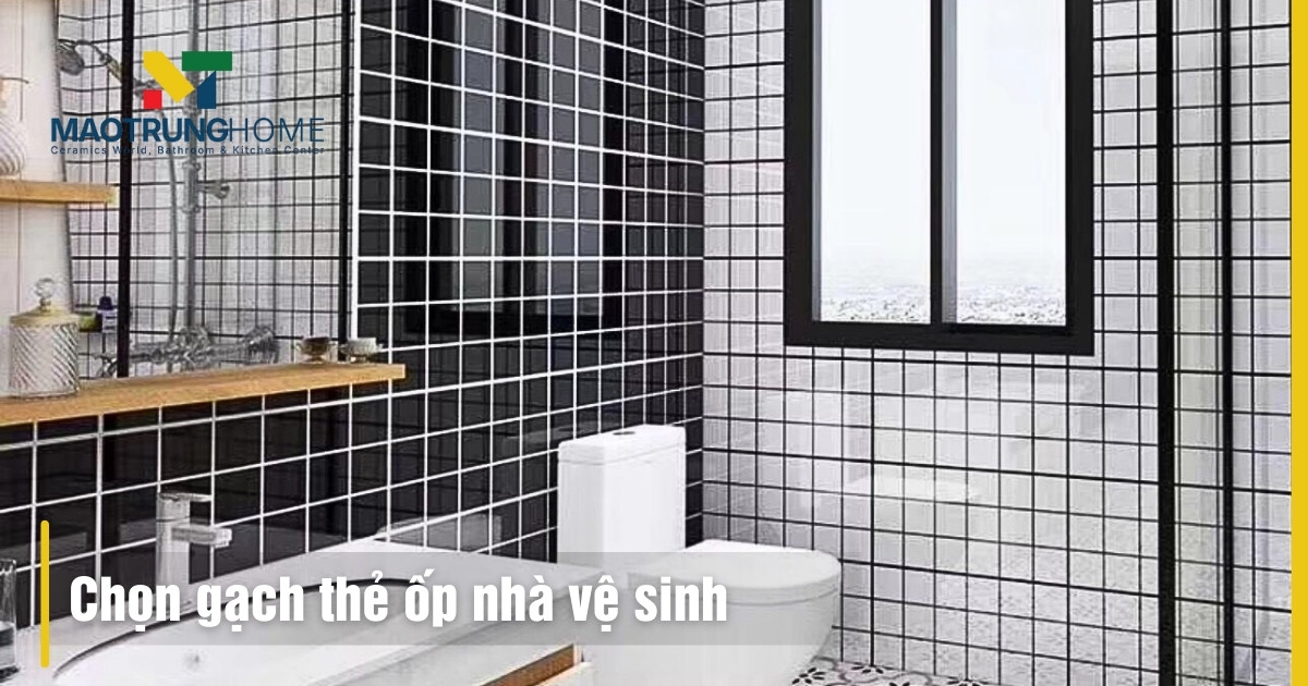 Gạch thẻ ốp nhà vệ sinh