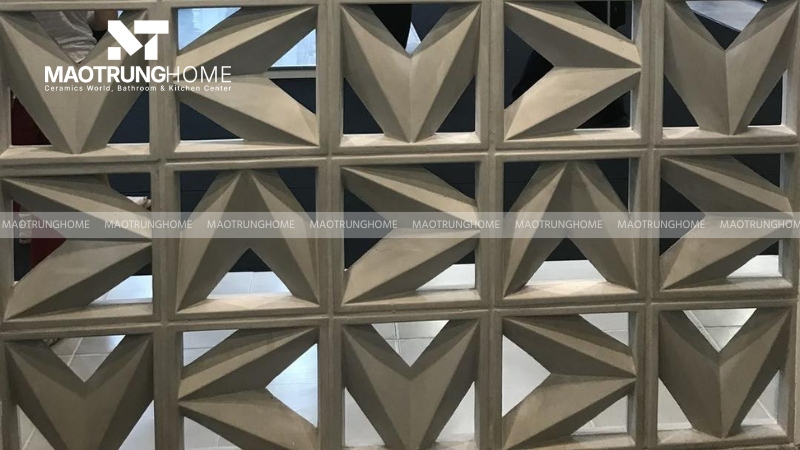 Gạch thông gió có họa tiết 3D độc đáo