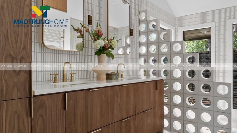 Mẫu gạch thông gió làm vách ngăn (Mẫu 1)