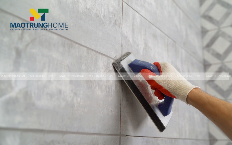 Chà ron (chít mạch) cho gạch