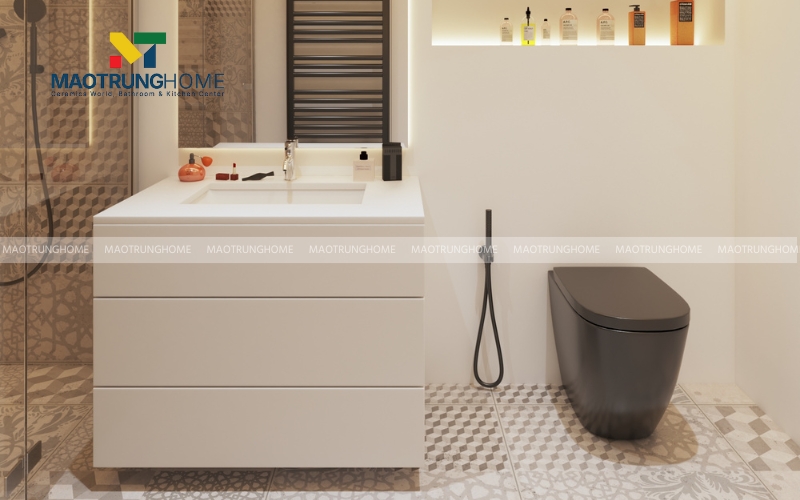 Cận cảnh bề mặt gạch men Matt và gạch nhám chống trơn trượt