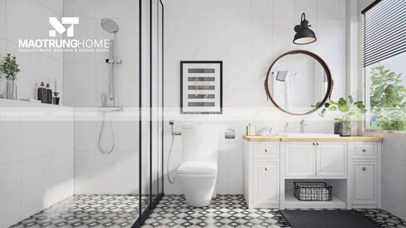 Phối gạch với sơn tường