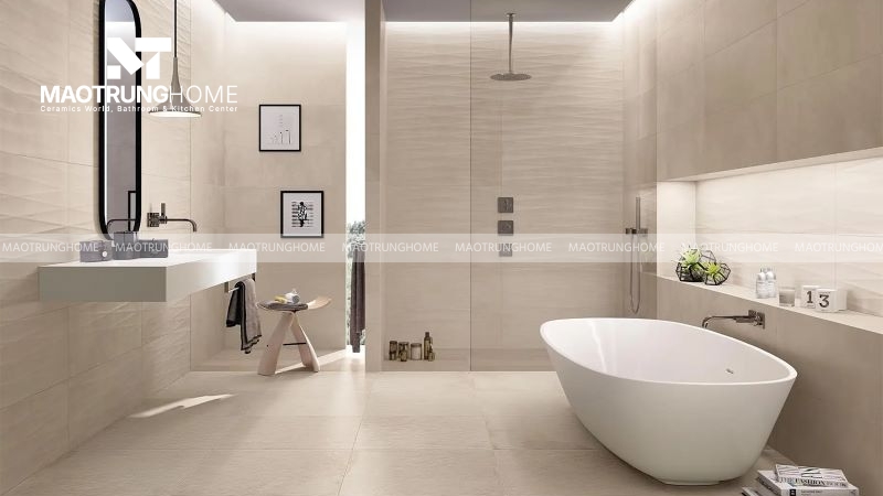 Đối với nhà vệ sinh lớn (trên 6m²)