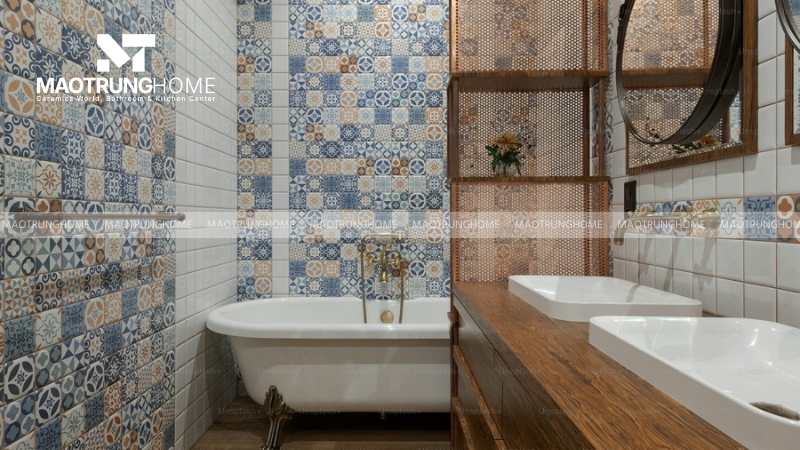 Chọn màu gạch nhà vệ sinh hợp phong thủy