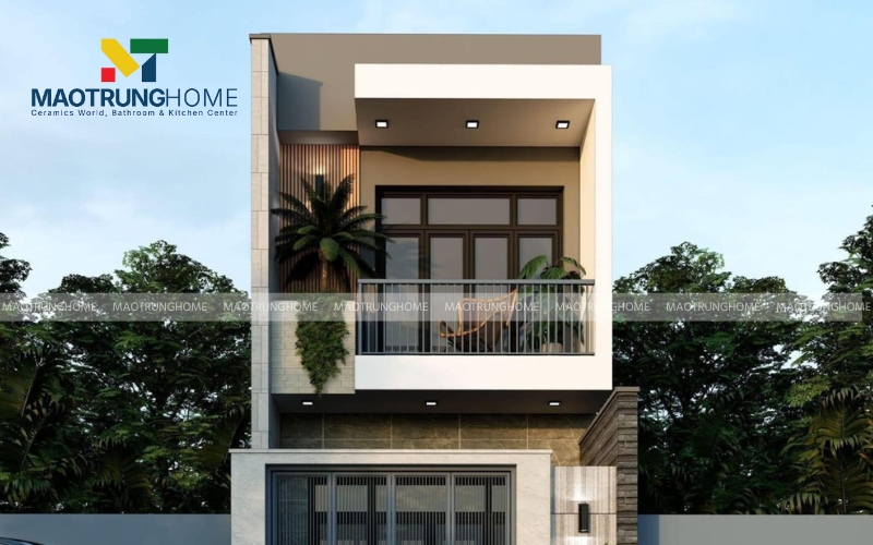 Gạch ốp mặt tiền hiện đại
