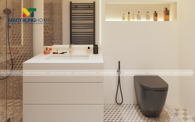 Nhà vệ sinh 4m2 phong cách hiện đại