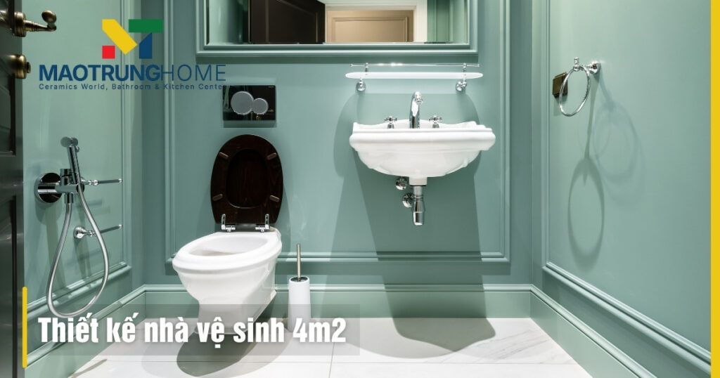 Thiết kế nhà vệ sinh nhỏ 4m2