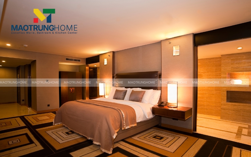 Xây nhà vệ sinh trong phòng ngủ giúp tiết kiệm diện tích và tiện lợi