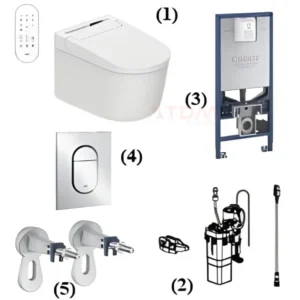 Bồn Cầu Thông Minh Grohe 102915SH00/1029950200/39596000/37624000/3855800M Treo Tường