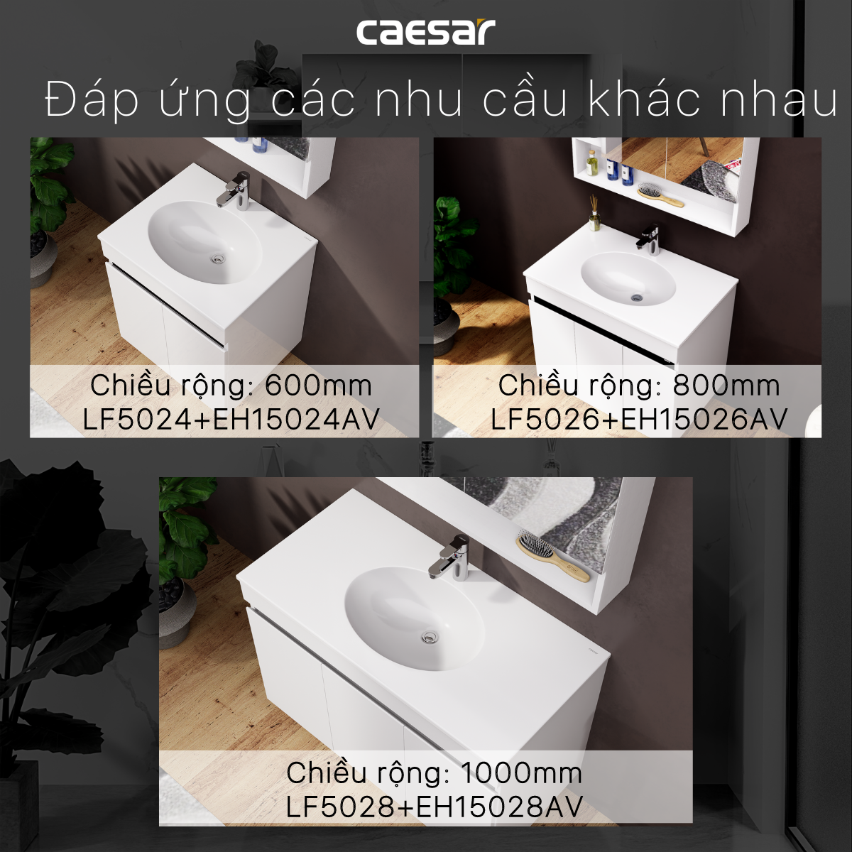 Lavabo + Tủ Treo - LF5026 + EH15026AV - Ảnh 11
