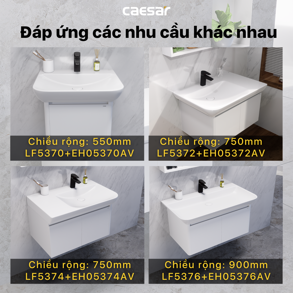 Lavabo + Tủ treo - LF5376 + EH05376AV - Ảnh 11