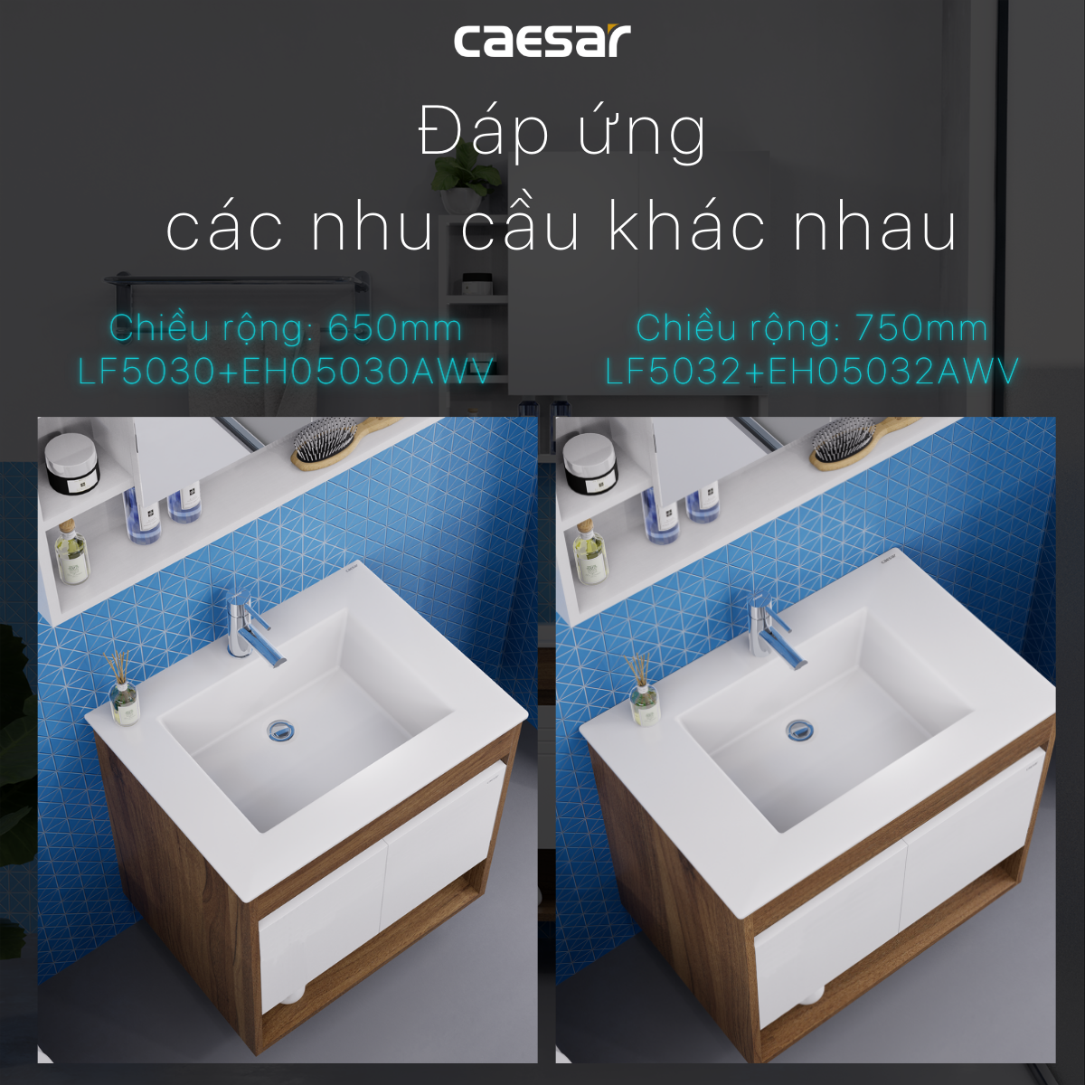 Lavabo + Tủ treo LF5032 - EH05032AWV - Ảnh 11